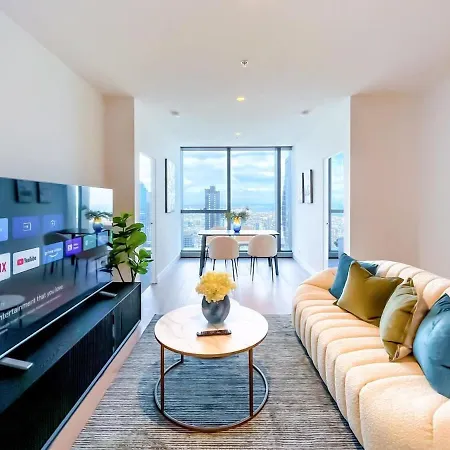 Luxury Cbd Skyline View Apartment Lv58 Melbourne Exterior photo