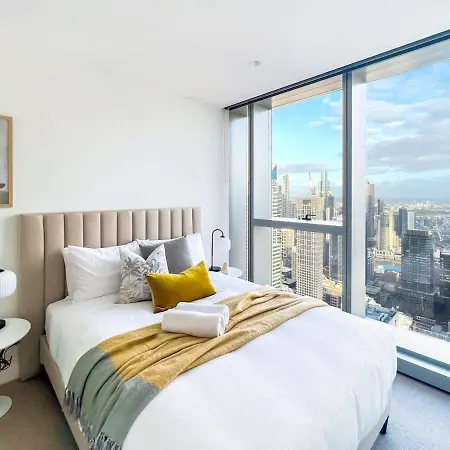 Luxury Cbd Skyline View Apartment Lv58 Melbourne Exterior photo