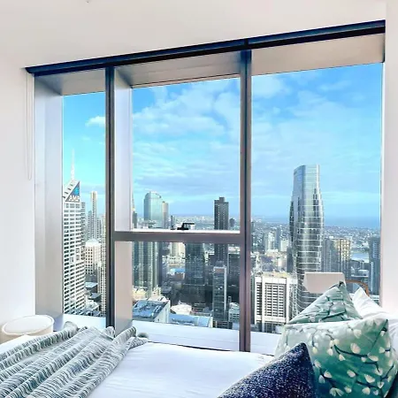 Luxury Cbd Skyline View Apartment Lv58 Melbourne Exterior photo