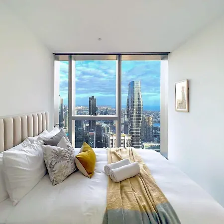 Luxury Cbd Skyline View Apartment Lv58 Melbourne Exterior photo