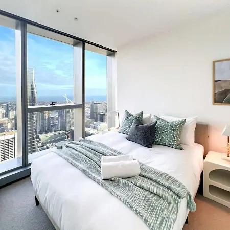 Luxury Cbd Skyline View Apartment Lv58 Melbourne Exterior photo