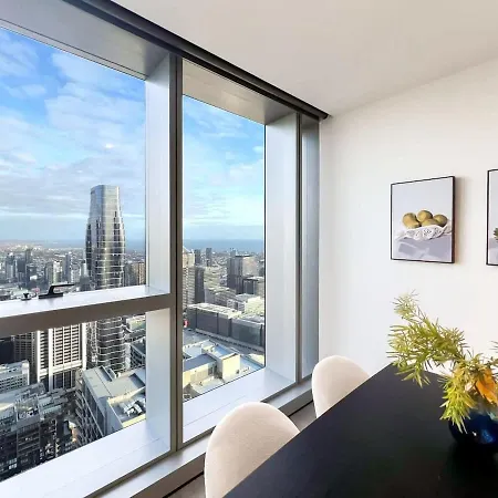 Luxury Cbd Skyline View Apartment Lv58 Melbourne Exterior photo